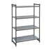 Cambro CBU244264S4580 CamshelvingBasics Starter Unit 4S 24X42X64 Brushed Graphite