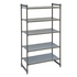 Cambro CBU245484S5580 Camshelving Basics Starter Unit 5S 24X54X84 Brushed Graphite