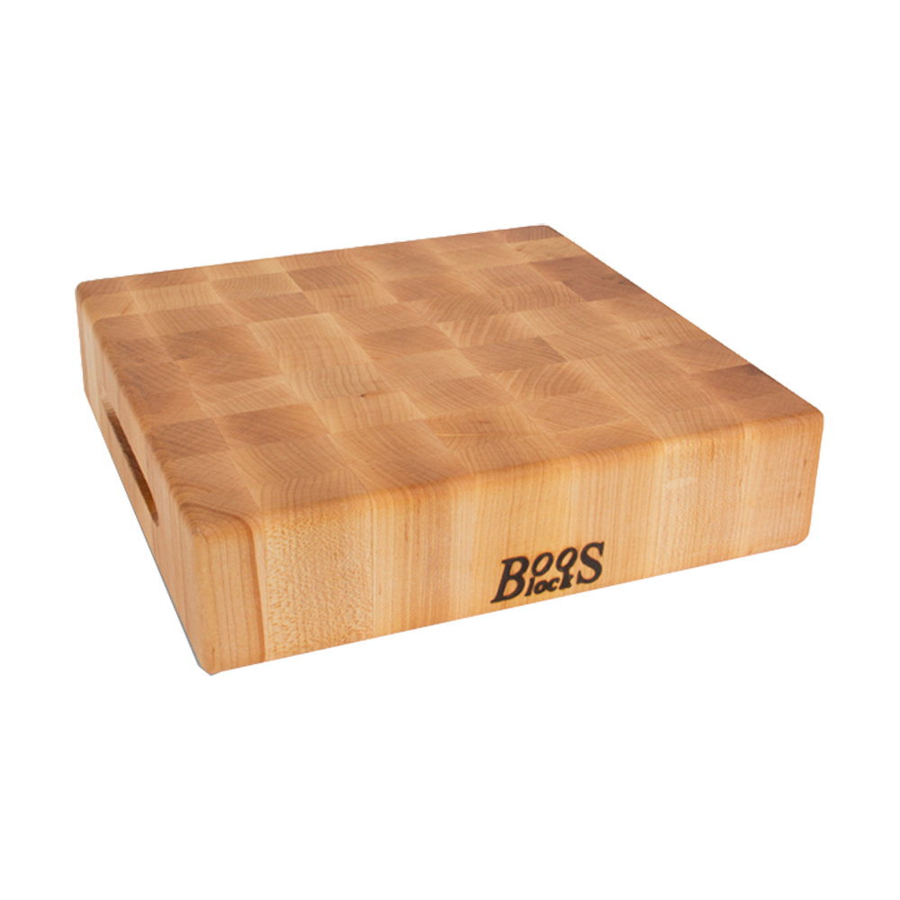 John Boos CCB18-S Chinese Chopping Block, Northern Hard Rock Maple 18"W x 18"D