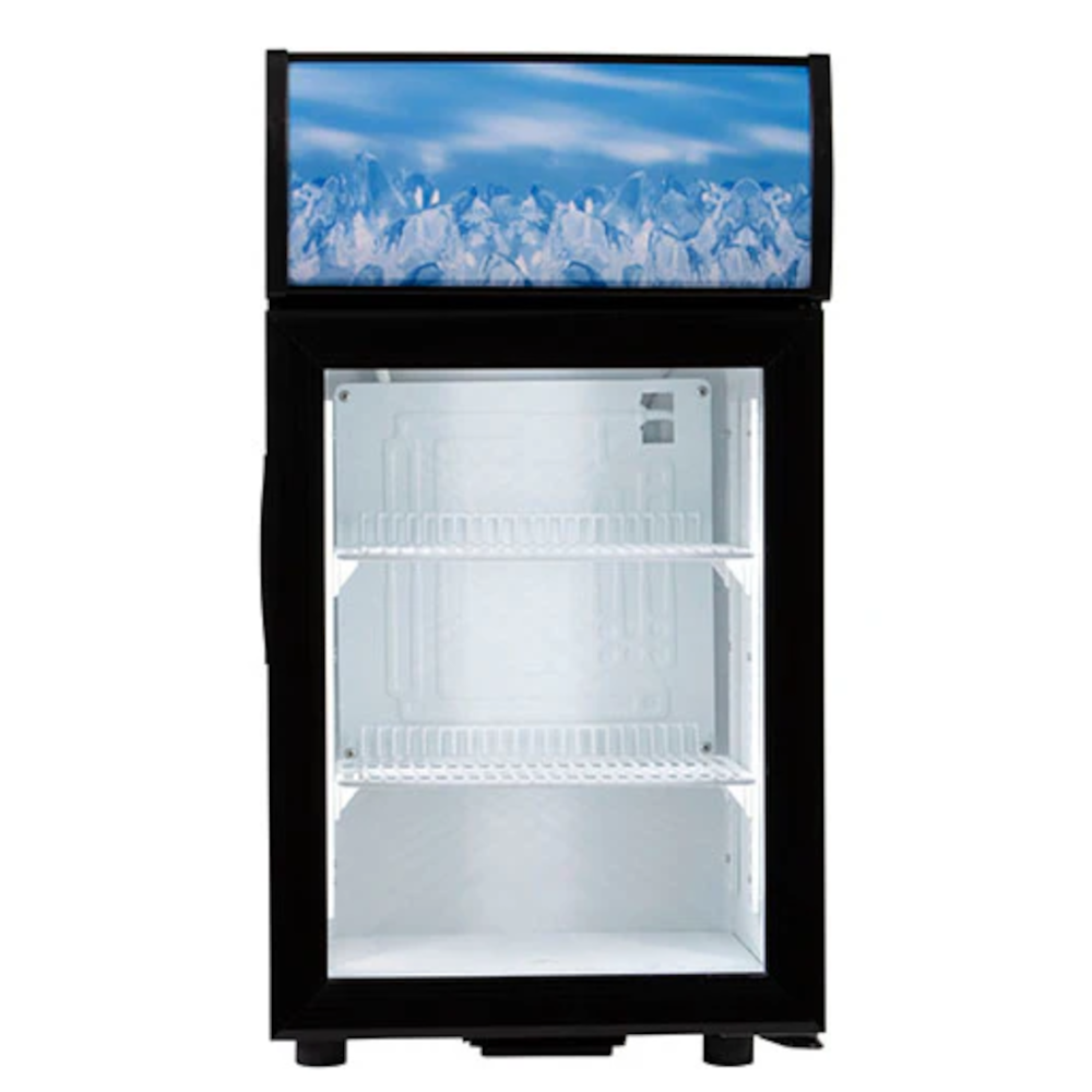 Adcraft CDRF-1D/2 Countertop Display Refrigerator 2 Cubic Feet