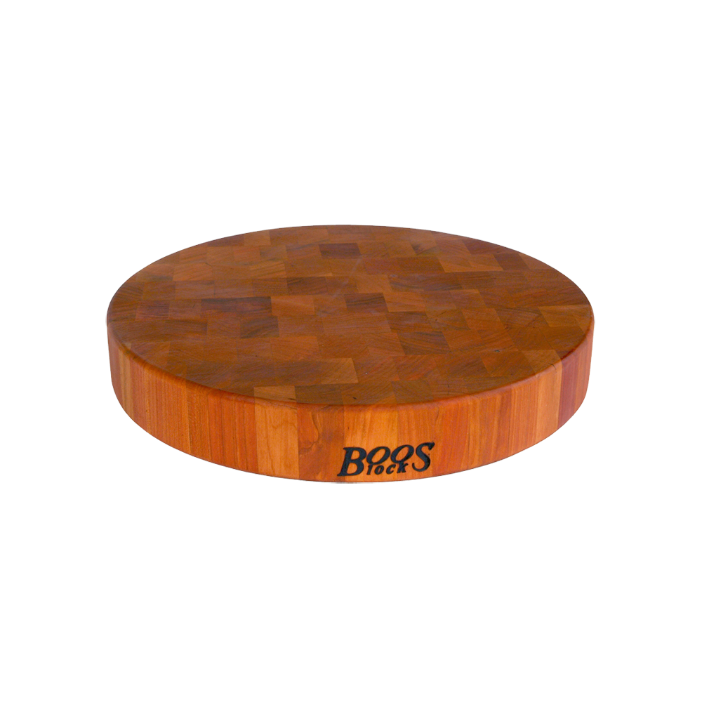 John Boos CHY-CCB183-R Chinese Chopping Block, American Cherry 18"Diameter