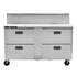 Traulsen CLPT-6016-DW Centerline Compact Prep Table Refrigerator