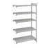 Cambro CPA212484S5PKG Camshelving Premium Add On Unit 5S 21X24X84 Package