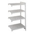 Cambro CPA216084V4PKG Camshelving Premium Add On Unit 4V 21X60X84 Package