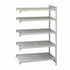 Cambro CPA243672V5480 Camshelving Premium Add On Unit 5V 24X36X72 Speckled Gray