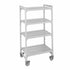 Cambro CPHU243675S4480 Camshelving Premium High Density Mobile 4S 24X36X75 Speckled Gray