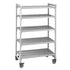 Cambro CPMU213675V5480 CamshelvingPremium Mobile 5SV P 21X36X75 Speckled Gray