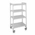 Cambro CPMU214275V4480 Camshelving Premium Mobile 4V P 21X42X75 Speckled Gray