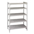 Cambro CPU242472V5480 Camshelving Premium Starter 5V 24X24X72 Speckled Gray