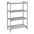 Cambro CPU244264VS4480 Camshelving Premium Starter 3V+1S 24X42X64 Speckled Gray