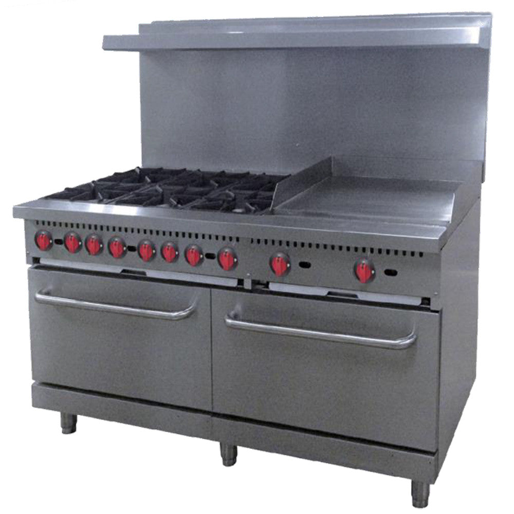 Centaur CR10-G24-N Commercial Natural Gas 60"W Range with Griddle