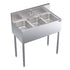 Krowne Metal CS-1836 Three Compartment Convenience Store Sink