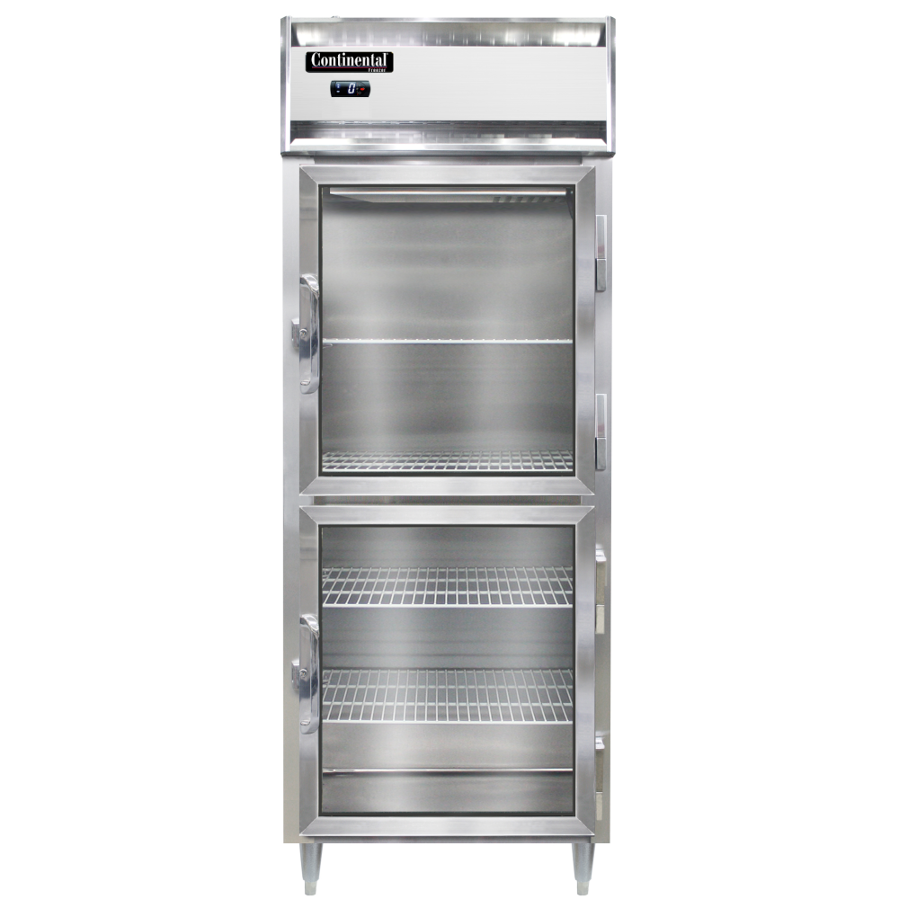 Continental Refrigerator D1FENGDHD Designer Line 28-1/2" Wide Freezer with Half-Height Glass Doors