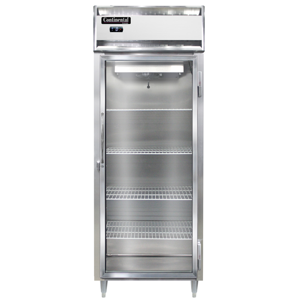 Continental Refrigerator D1FENSSGD Designer Line 28-1/2" Wide Freezer with Glass Door