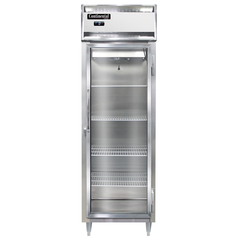 Continental Refrigerator D1FNGD Designer Line Freezer with Glass Door