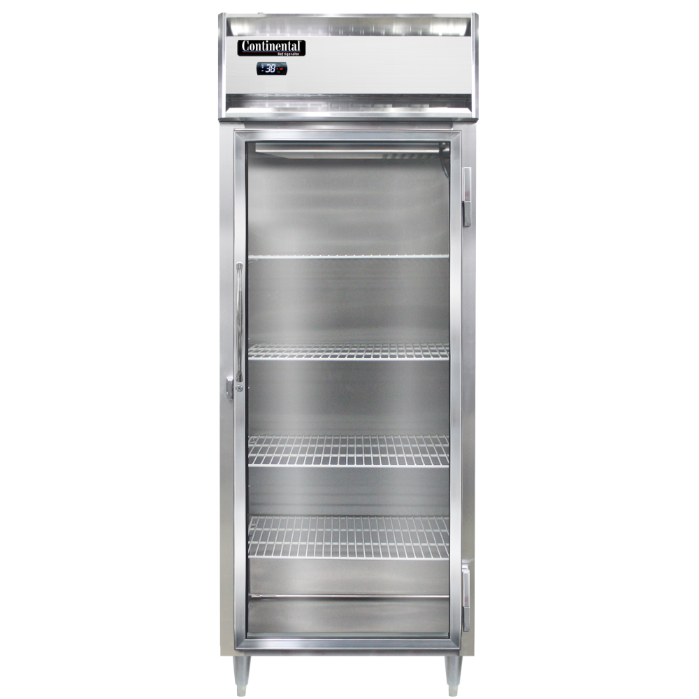 Continental Refrigerator D1RENGD Designer Line 28-1/2" Wide Refrigerator with Glass Door