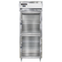 Continental Refrigerator D1RENGDHD Designer Line 28-1/2" Wide Refrigerator with Half-Height Glass Doors