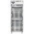 Continental Refrigerator D1RENSAGDHD Designer Line 28-1/2" Wide Refrigerator with Half-Height Glass Doors