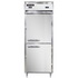 Continental Refrigerator D1RFENSSHD Designer Line Dual Temp Refrigerator/Freezer with Half-Height Doors