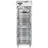Continental Refrigerator D1RSNGDHD Designer Line Refrigerator, Shallow Depth with Half-Height Glass Doors