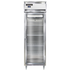 Continental Refrigerator D1RSNSSGD Designer Line Refrigerator, Shallow Depth with Glass Door