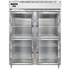 Continental Refrigerator D2RENGDHD Designer Line 57" Wide Refrigerator with Half-Height Glass Doors