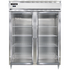 Continental Refrigerator D2RENSAGD Designer Line 57" Wide Refrigerator with Glass Doors