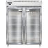 Continental Refrigerator D2RESNGD Designer Line 57" Wide Refrigerator, Shallow Depth with Glass Doors