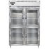 Continental Refrigerator D2RNGDHD Designer Line Refrigerator with Half-Height Glass Doors