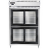 Continental Refrigerator D2RNSASGDHD Designer Line Refrigerator with Half-Height Sliding Glass Doors