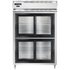 Continental Refrigerator D2RNSGDHD Designer Line Refrigerator with Half-Height Sliding Glass Doors