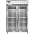 Continental Refrigerator D2RSNSAGD Designer Line Refrigerator, Shallow Depth with Glass Doors