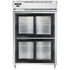 Continental Refrigerator D2RSNSASGDHD Designer Line Refrigerator, Shallow Depth with Half-Height Sliding Glass Doors
