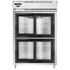 Continental Refrigerator D2RSNSGDHD Designer Line Refrigerator, Shallow Depth with Half-Height Sliding Glass Doors
