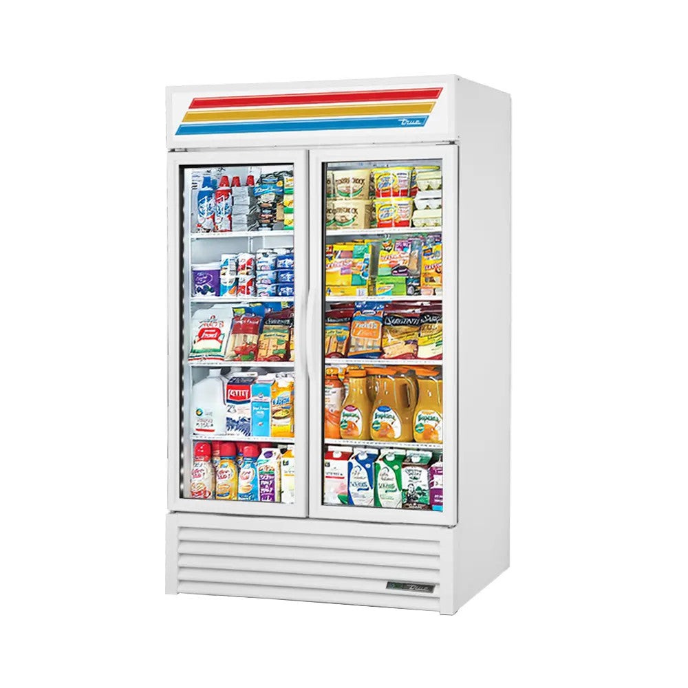 True GDM-43-HC~TSL01 47" Swing Glass Door Refrigerated Merchandiser with LED Lighting
