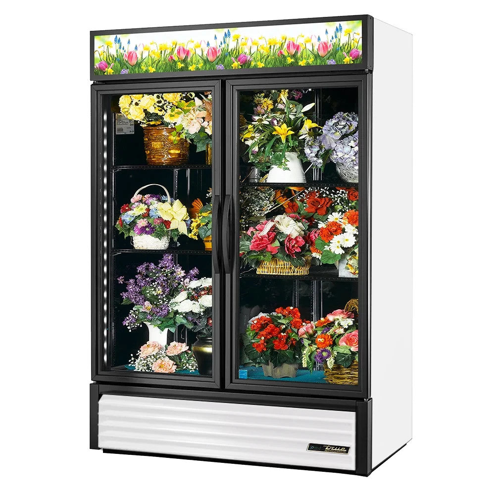 True GDM-49FC-HC~TSL01 Two Section Floral Merchandiser