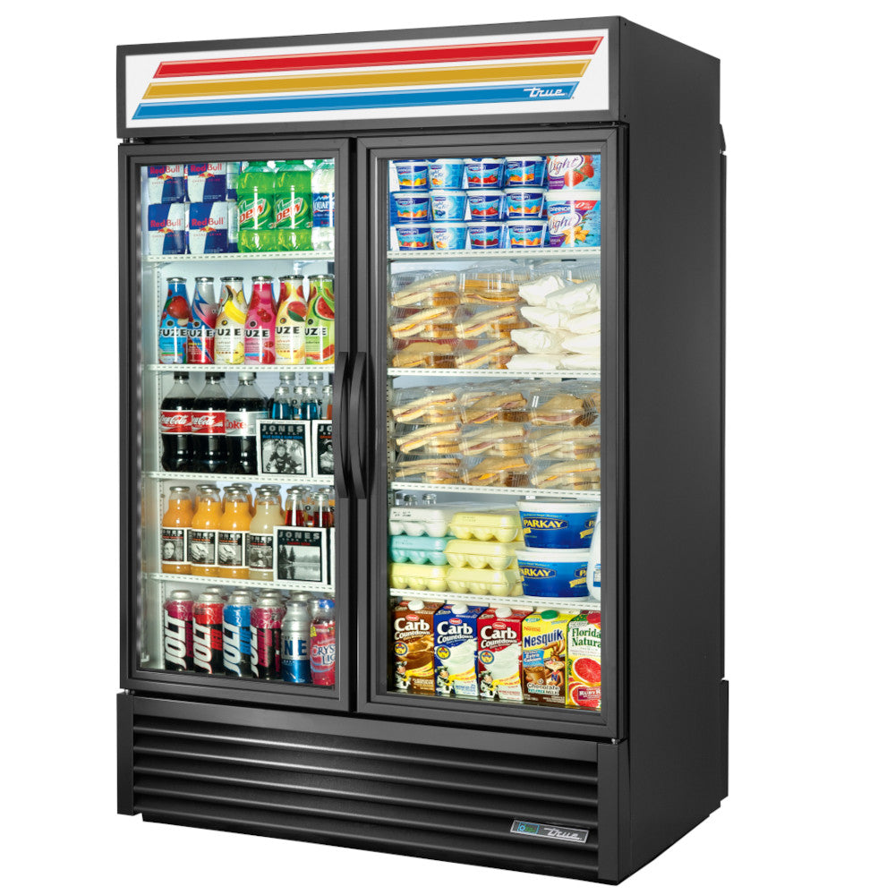 True GDM-49RL-HC-LD 54" Rear Load Glass Door Merchandiser Refrigerator