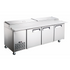 Adcraft GRPZ-3D Grista Three Section Refrigerated Pizza Prep Table