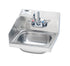 Krowne Metal HS-2-LS Wall Mount 15-3/4" Hand Sink with Side Splash on Left