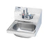 Krowne Metal HS-2-RS Wall Mount 15-3/4" Hand Sink with Side Splash on Right