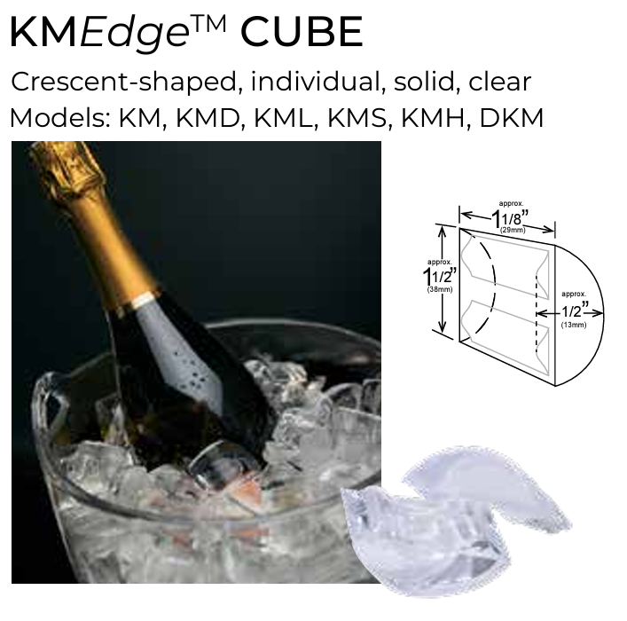 Hoshizaki KML-500MAJ 401-lb Capacity Crescent Cube Style Air Cooled Ice Maker