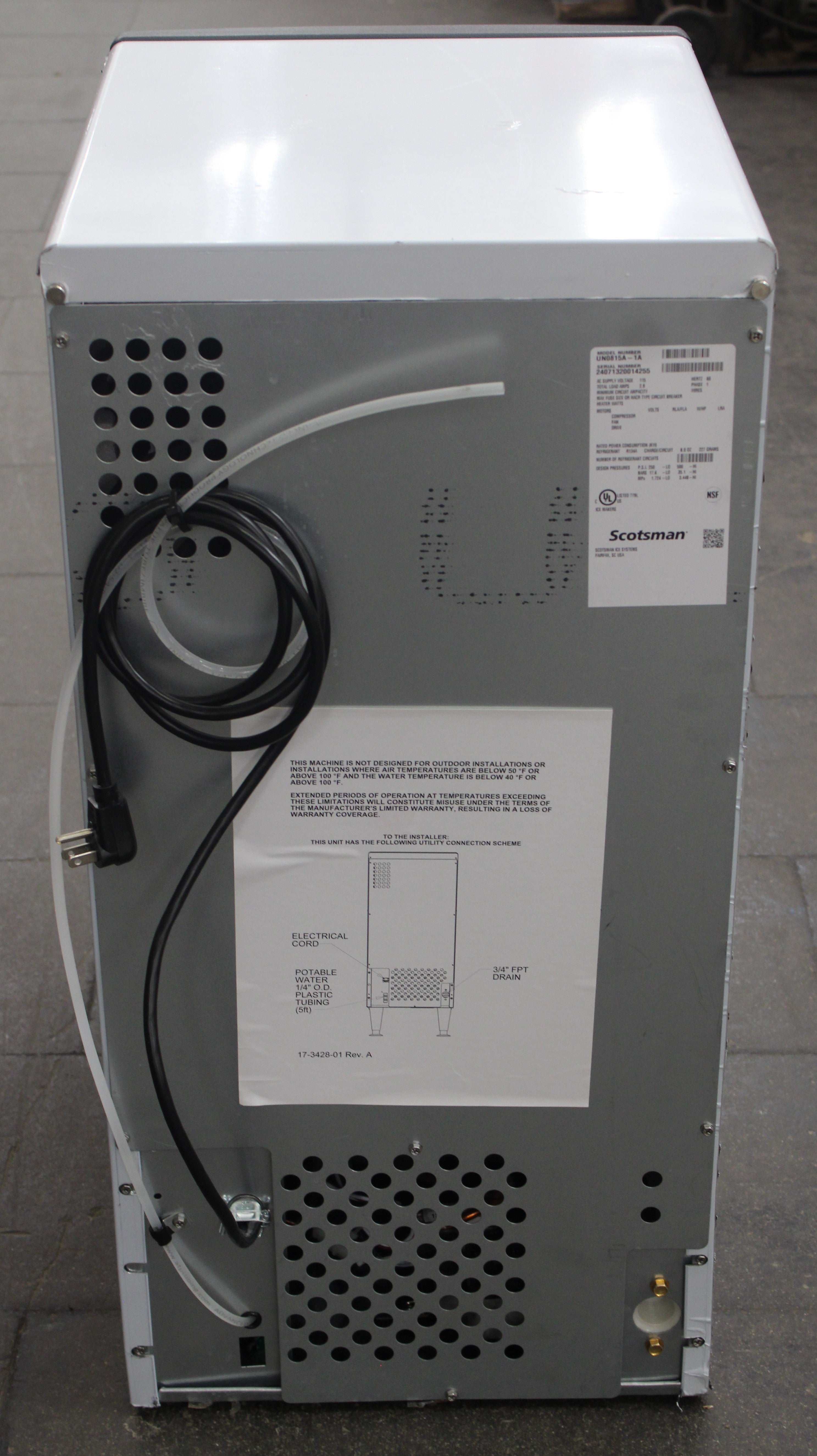 Scotsman UN0815A *Open Box* - 80 lb Nugget Ice Machine