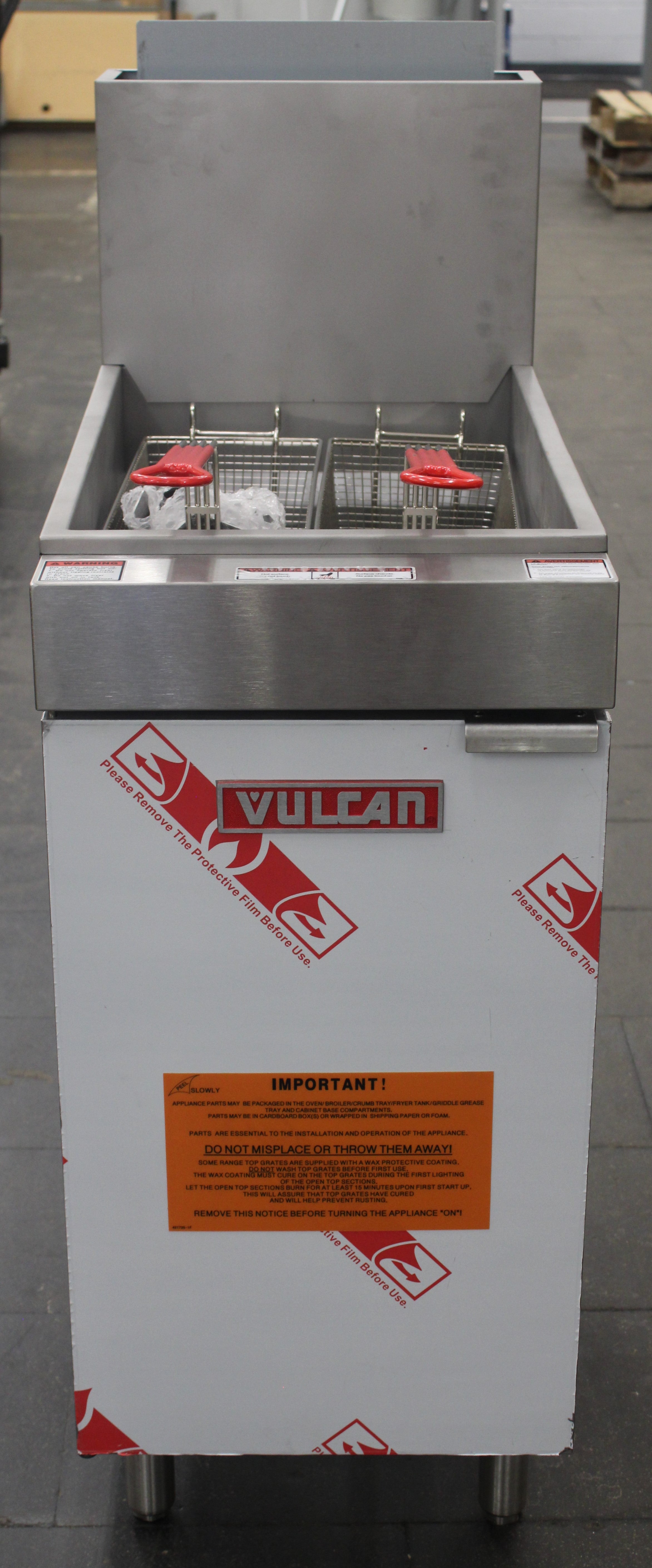 Vulcan LG400 *Used* Free-Standing Full Pot Gas Fryer - 120,000 BTU