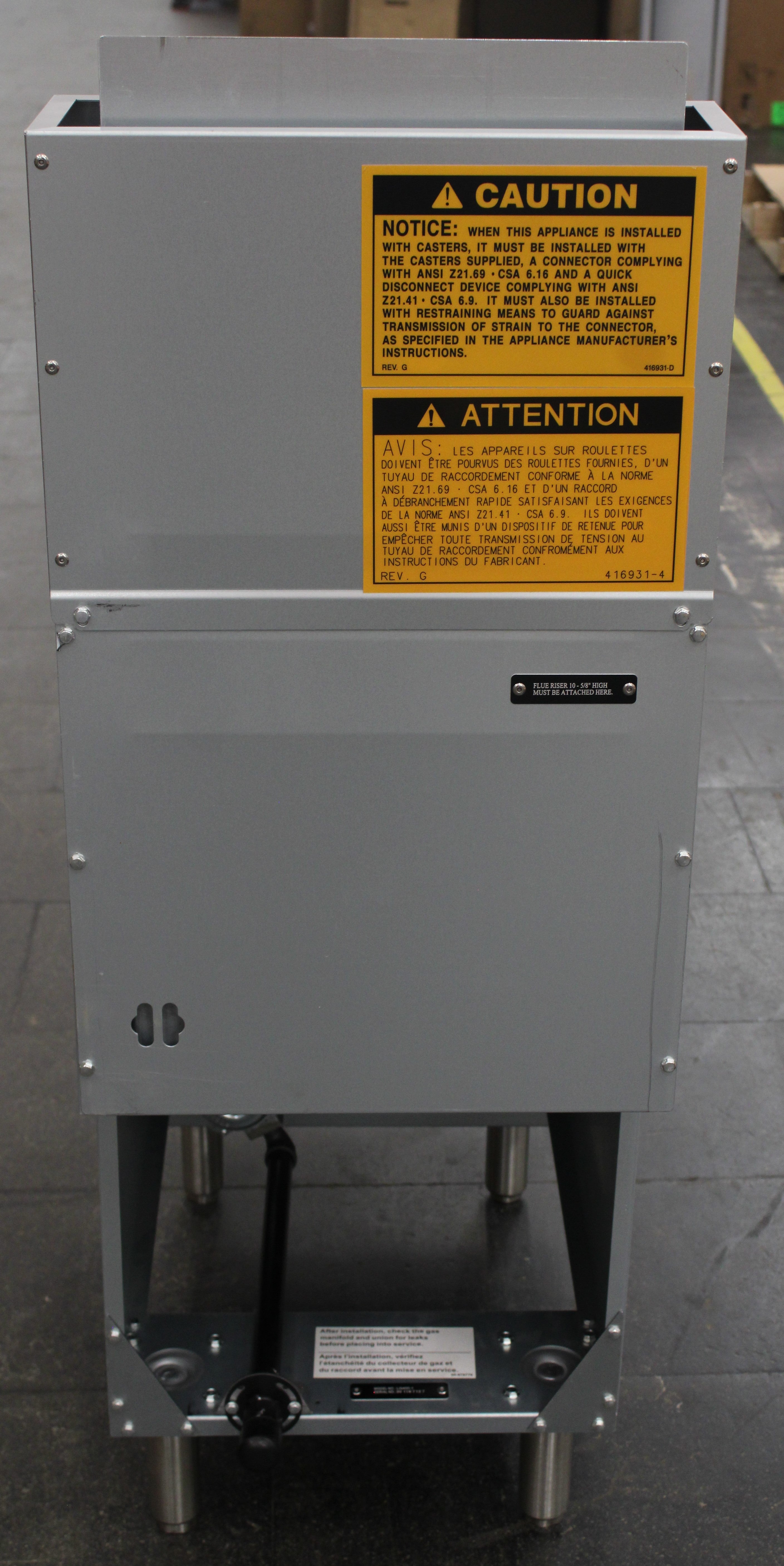 Vulcan LG400 *Used* Free-Standing Full Pot Gas Fryer - 120,000 BTU