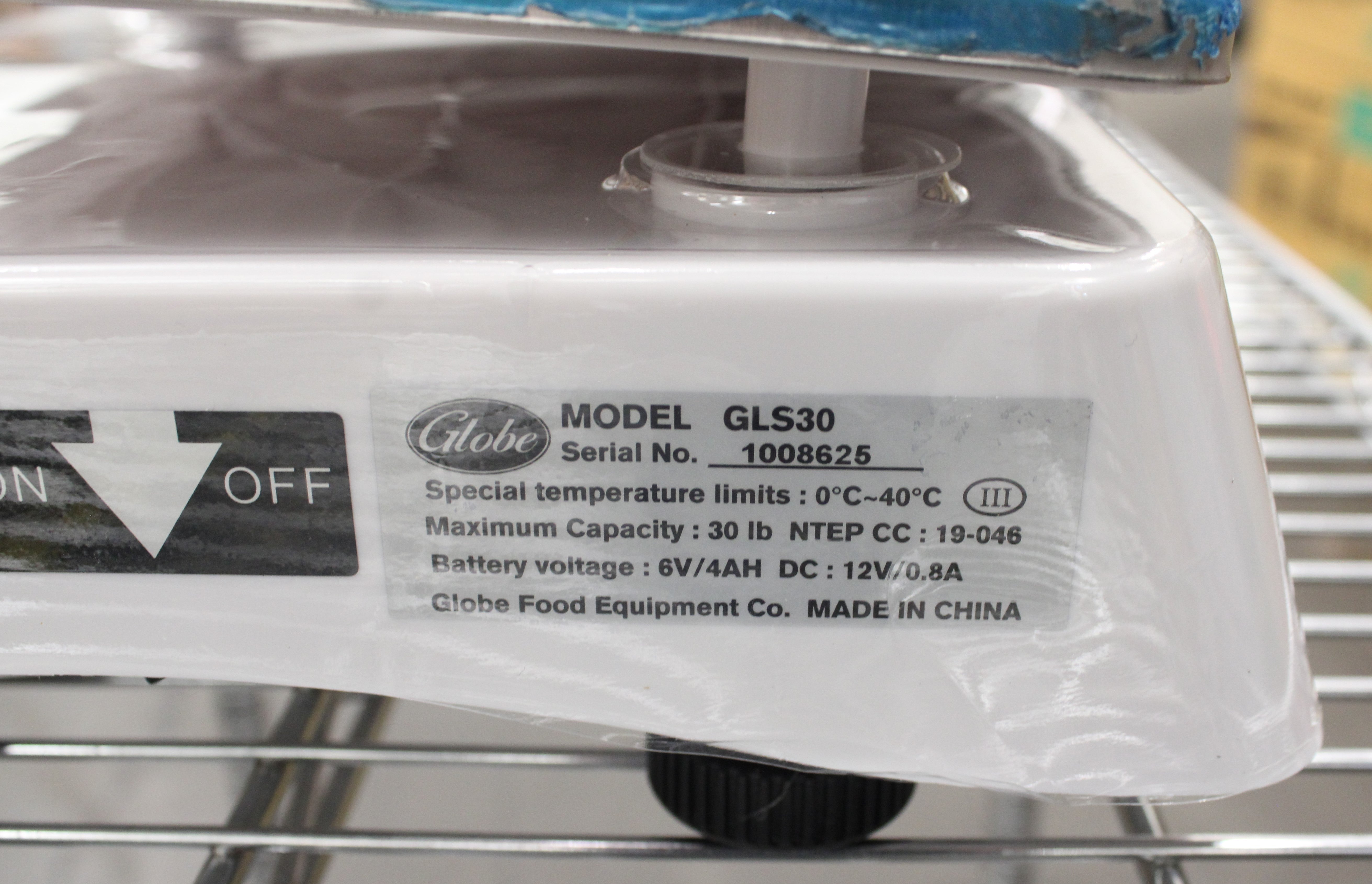 3171 Globe GLS30 *Open Box* Price Computing Scale with Automatic Entry Tare