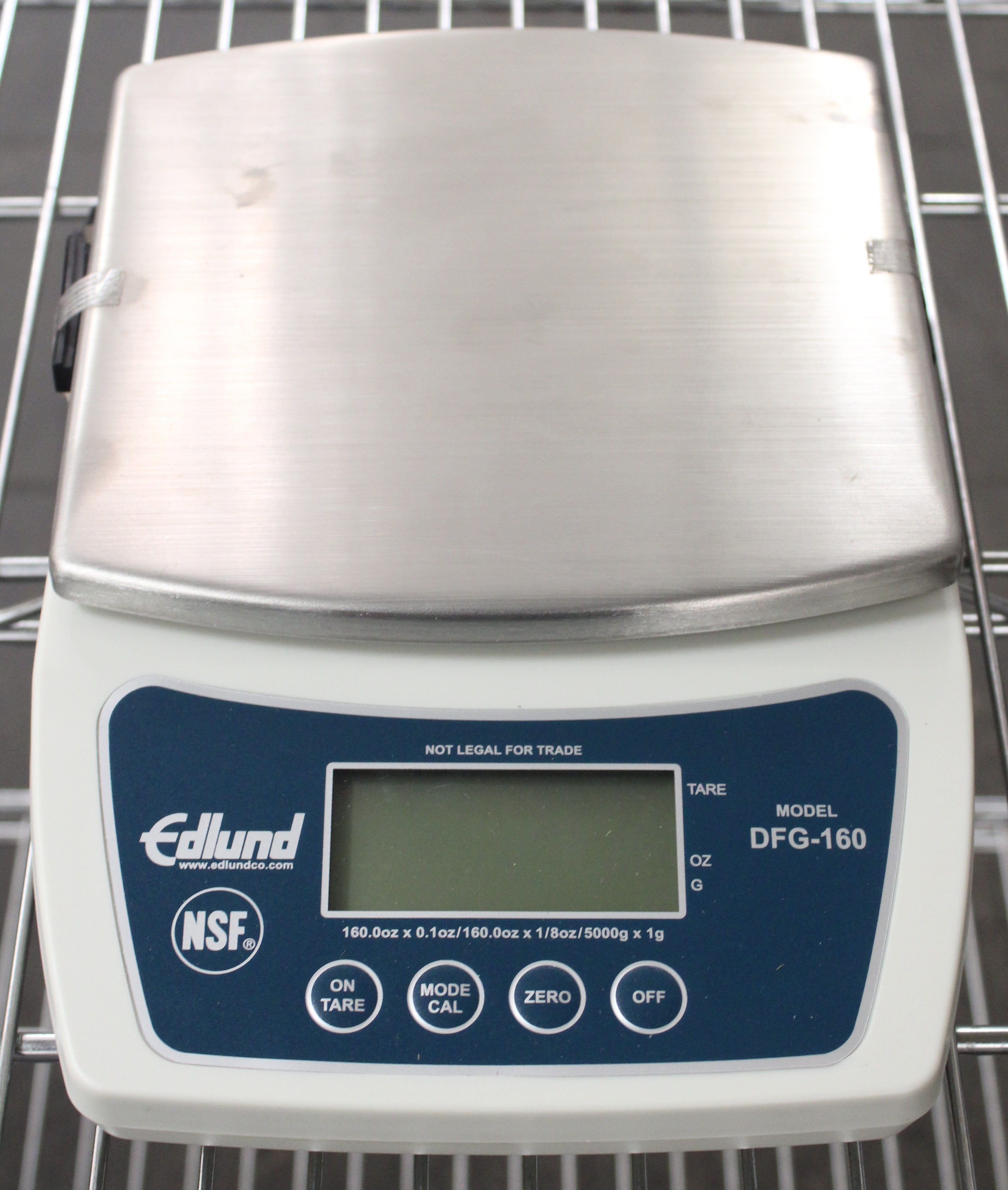 Edlund DFG-160 *Open Box* Digital Portion Scale, Large LCD Display 160 oz. (#4247)