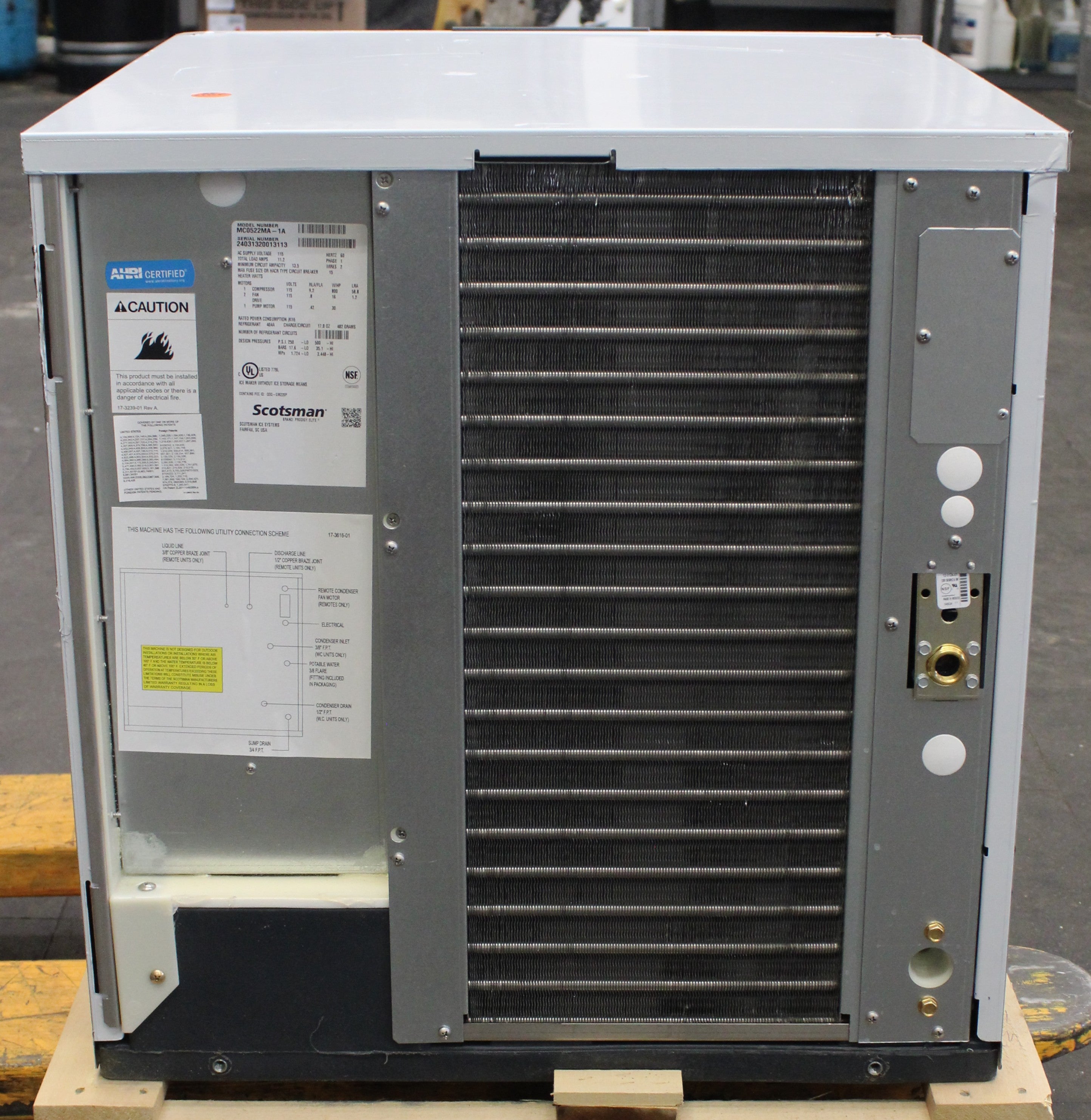 Scotsman MC0522MA *Ding & Dent* Prodigy Plus 475-lb AirCool Med. Cube Ice Maker (#4255)