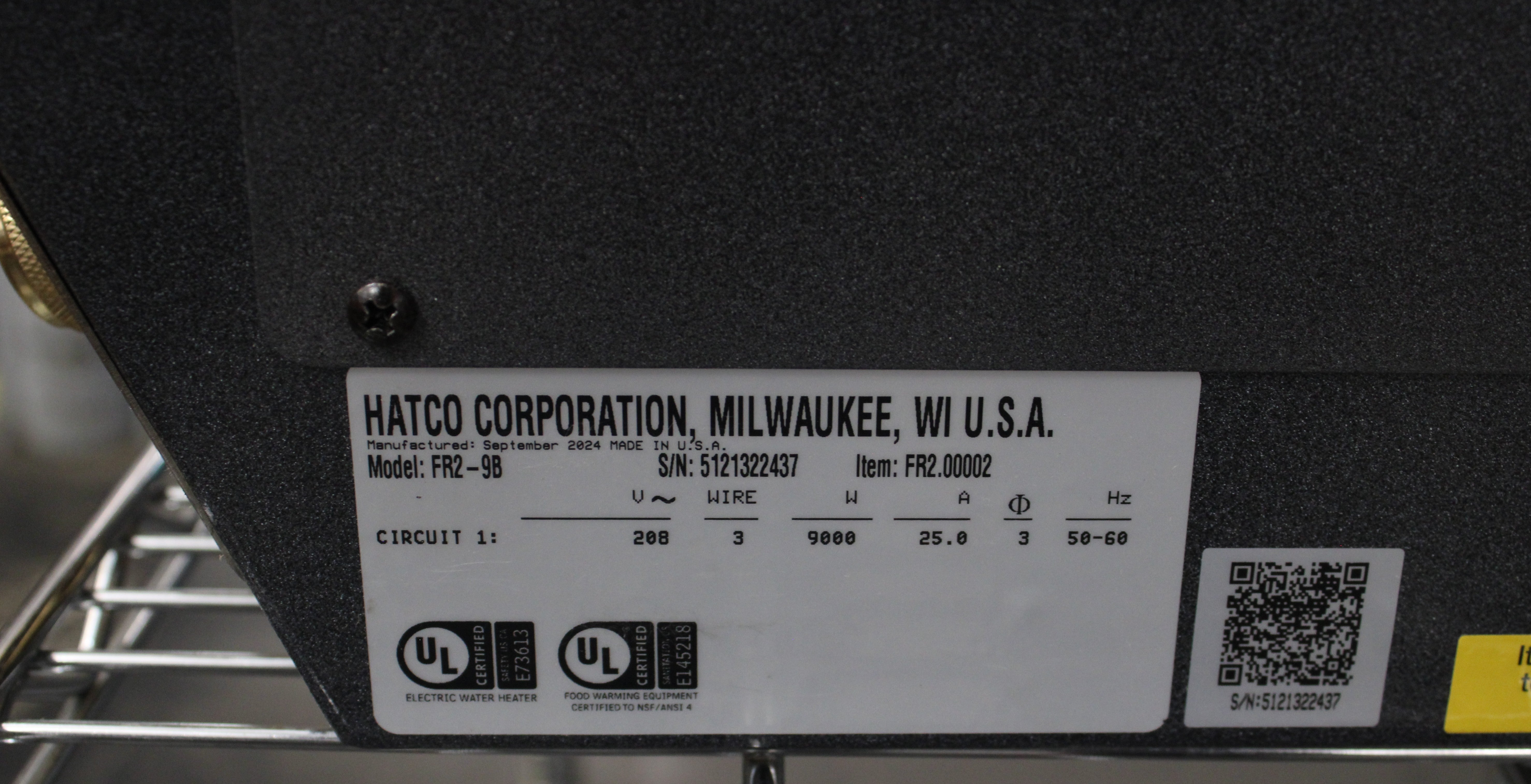 Hatco FR2-9B *Open Box* Hydro-Heater Food Rethermalizer/Bain Marie Heater (#1982)