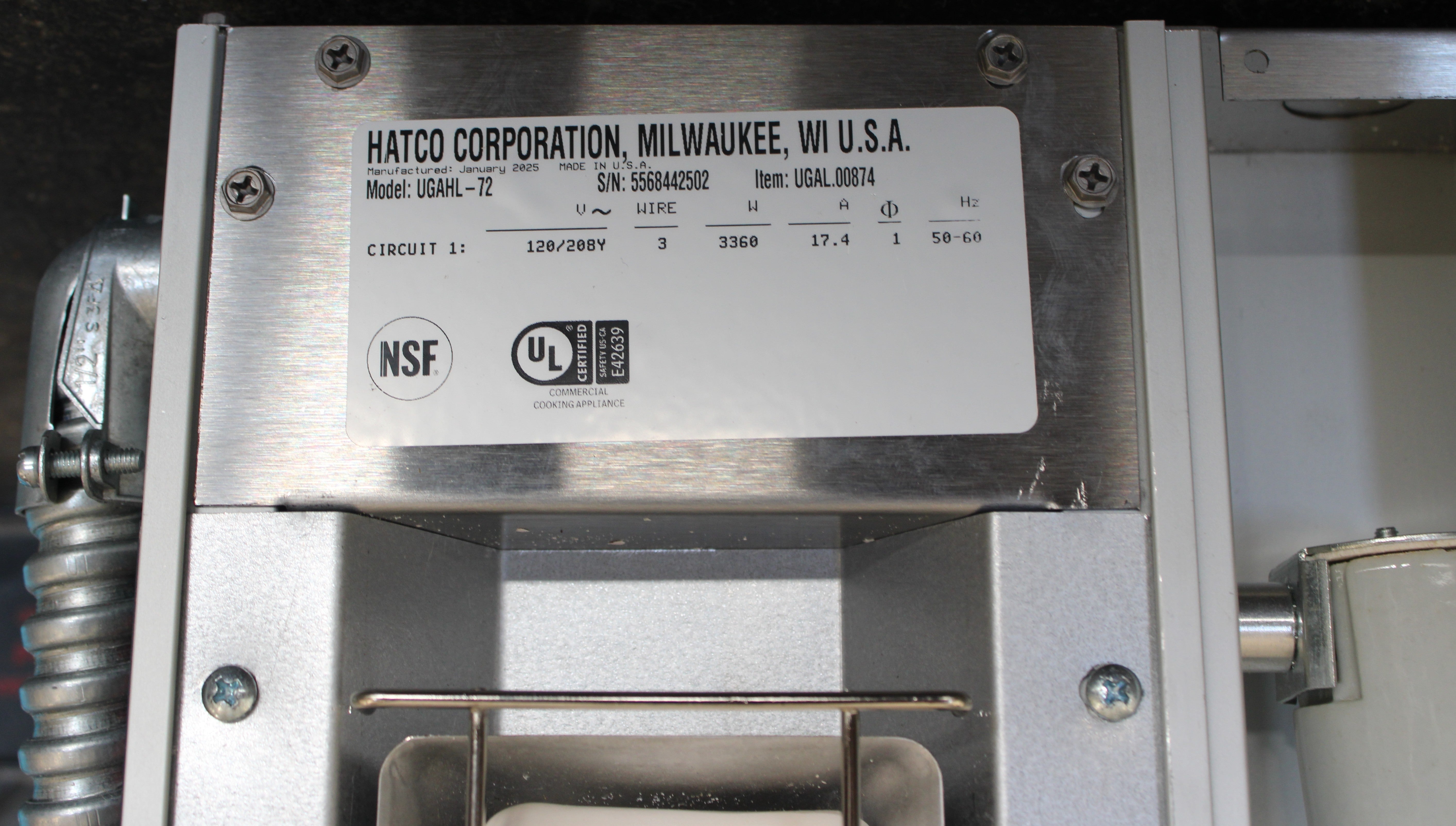 Hatco UGAHL-72 *Ding & Dent* Infrared High Watt Ceramic 72" Wide Heat Lamp (#2054)