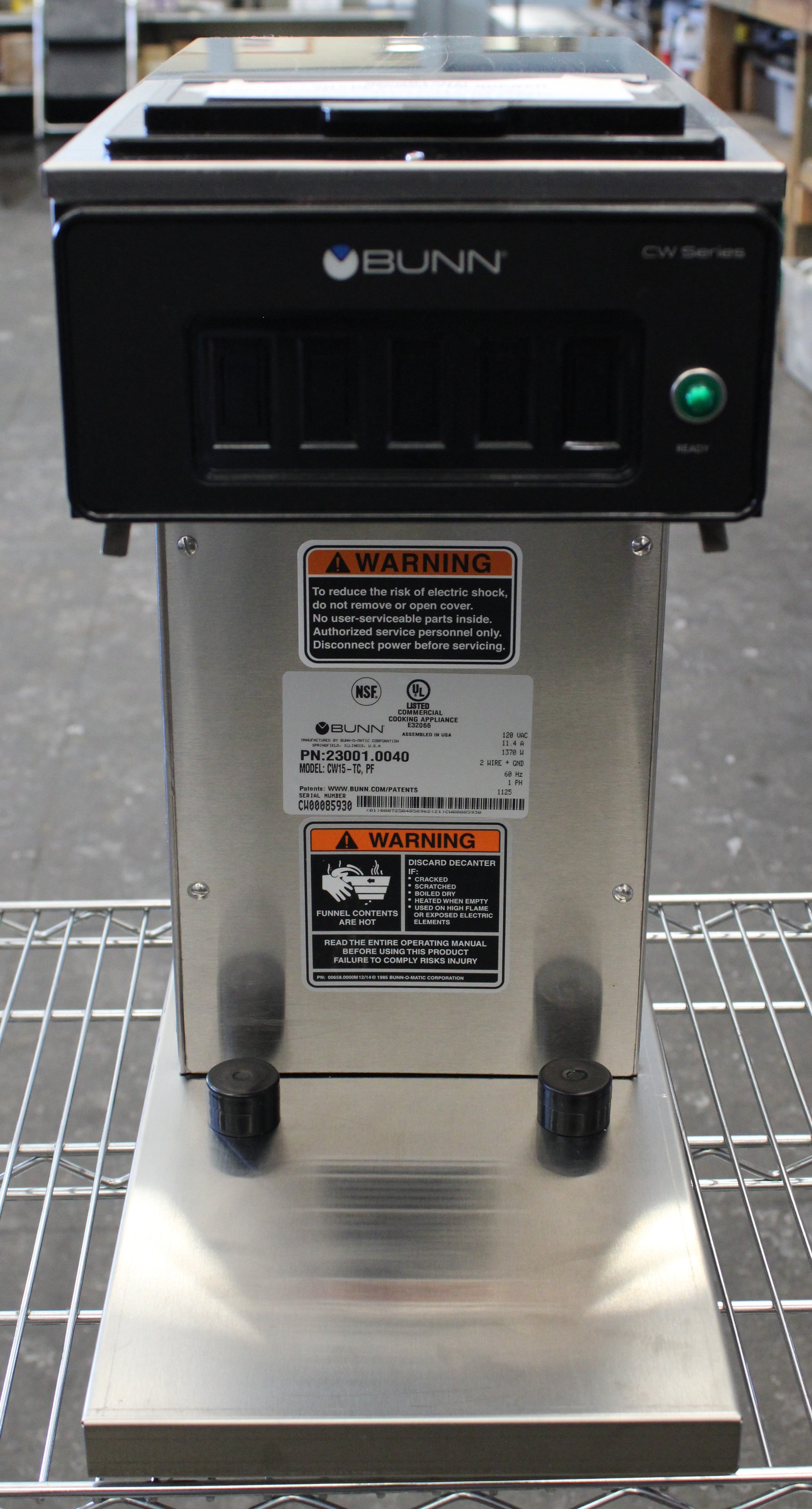 Bunn 23001.0040 *Ding & Dent* CW15-TC Auto Thermal Carafe Coffee Brewer (#4276)
